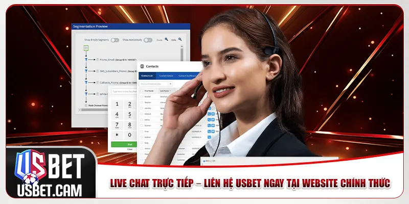 Live chat trực tiếp – Liên hệ Usbet ngay tại website chính thức